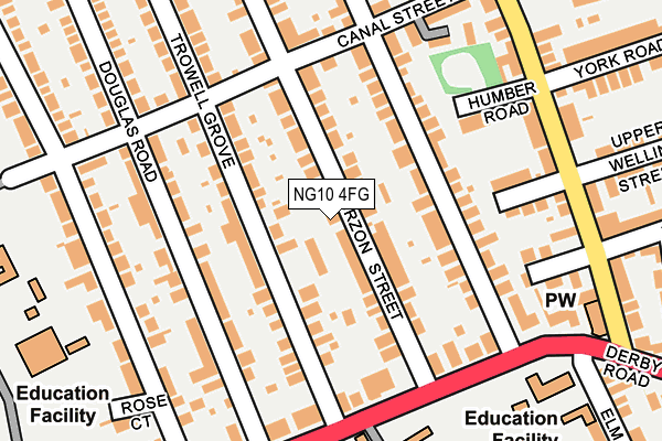 NG10 4FG map - OS OpenMap – Local (Ordnance Survey)
