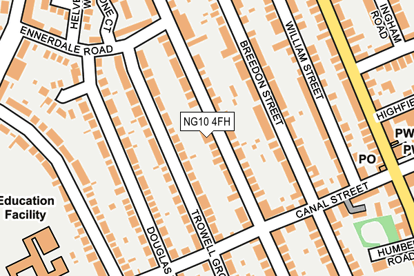 NG10 4FH map - OS OpenMap – Local (Ordnance Survey)