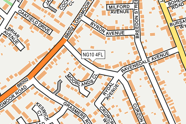 NG10 4FL map - OS OpenMap – Local (Ordnance Survey)