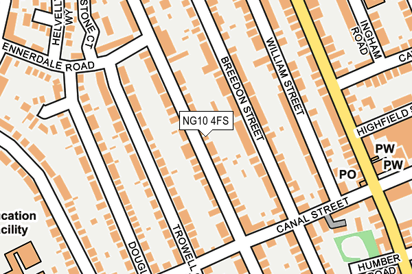 NG10 4FS map - OS OpenMap – Local (Ordnance Survey)