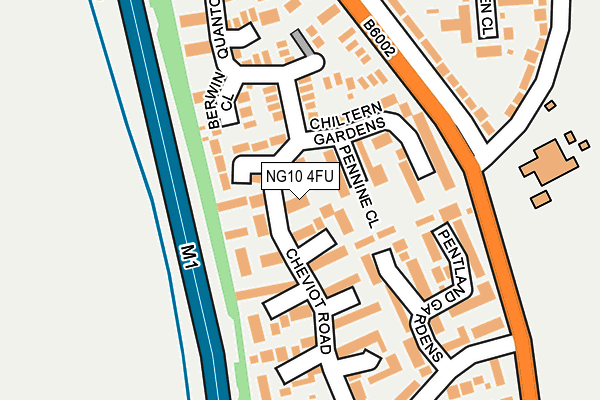 NG10 4FU map - OS OpenMap – Local (Ordnance Survey)
