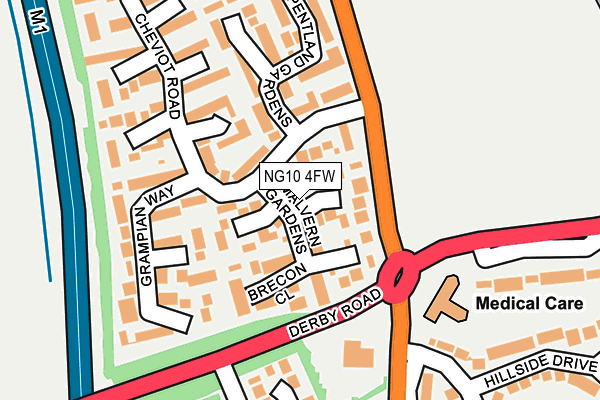 NG10 4FW map - OS OpenMap – Local (Ordnance Survey)