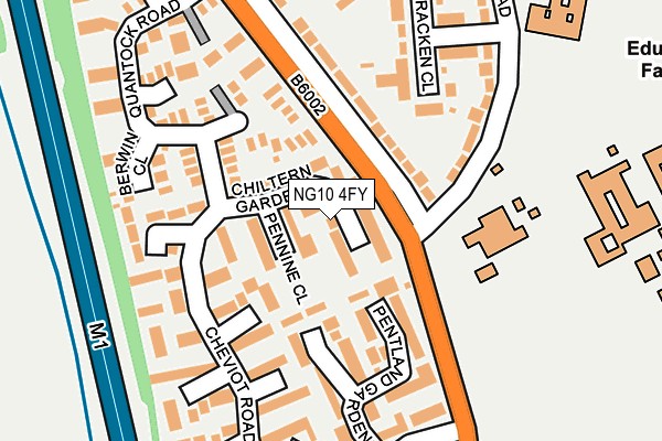 NG10 4FY map - OS OpenMap – Local (Ordnance Survey)