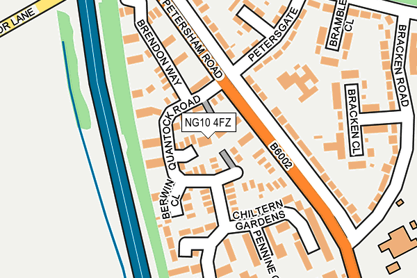 NG10 4FZ map - OS OpenMap – Local (Ordnance Survey)