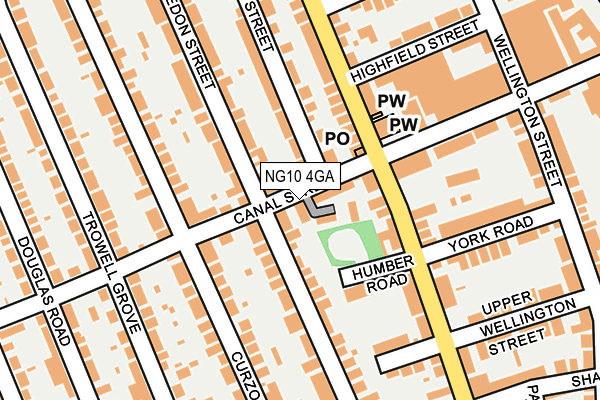 NG10 4GA map - OS OpenMap – Local (Ordnance Survey)