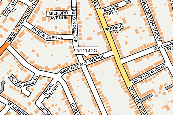 NG10 4GG map - OS OpenMap – Local (Ordnance Survey)