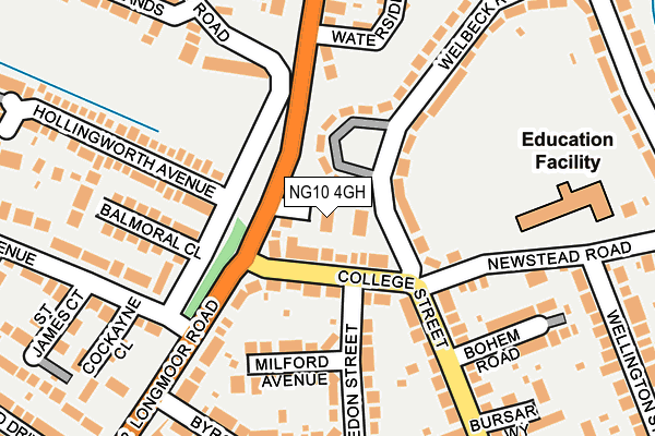 NG10 4GH map - OS OpenMap – Local (Ordnance Survey)