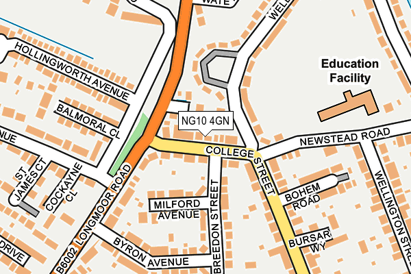 NG10 4GN map - OS OpenMap – Local (Ordnance Survey)