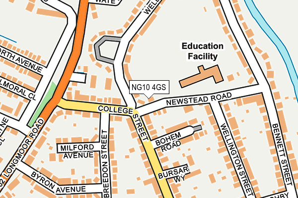 NG10 4GS map - OS OpenMap – Local (Ordnance Survey)