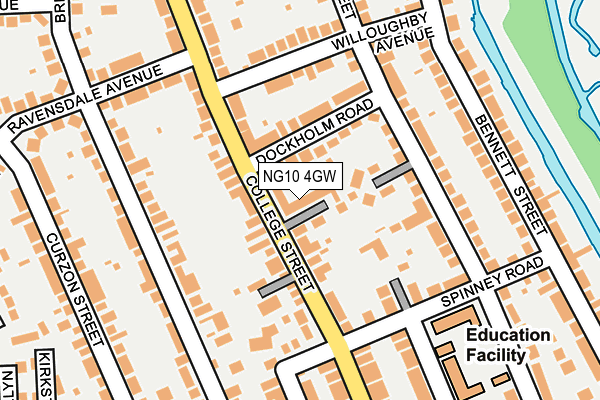 NG10 4GW map - OS OpenMap – Local (Ordnance Survey)