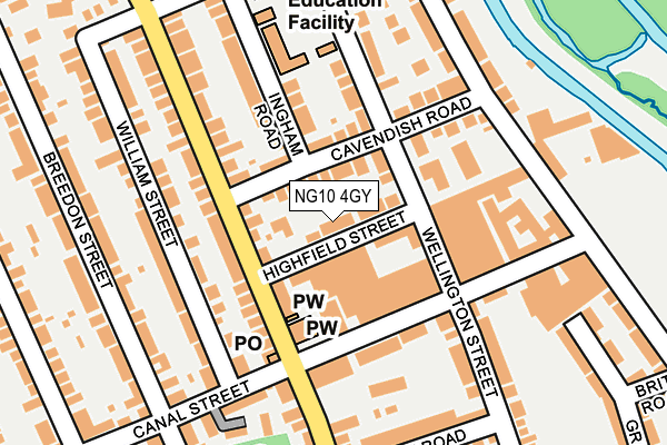 NG10 4GY map - OS OpenMap – Local (Ordnance Survey)