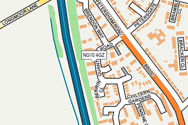 NG10 4GZ map - OS OpenMap – Local (Ordnance Survey)