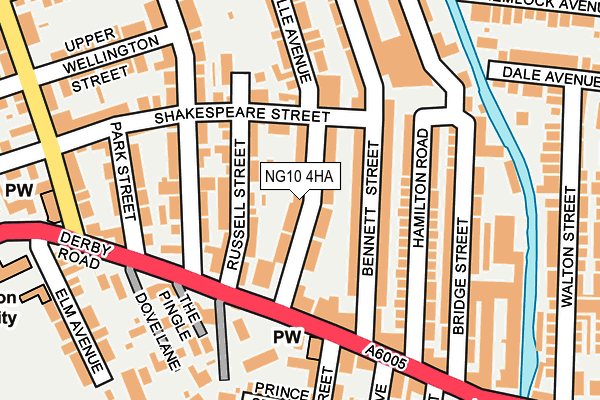 NG10 4HA map - OS OpenMap – Local (Ordnance Survey)