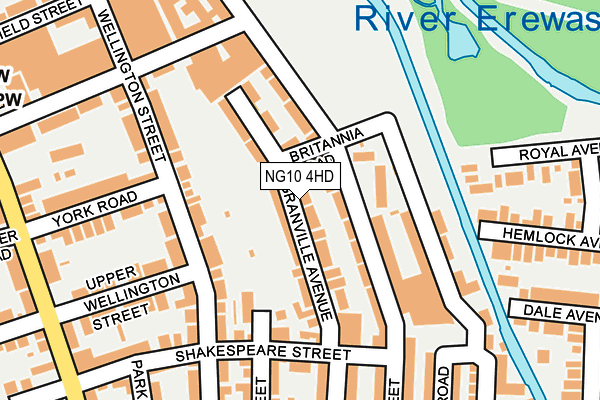 NG10 4HD map - OS OpenMap – Local (Ordnance Survey)