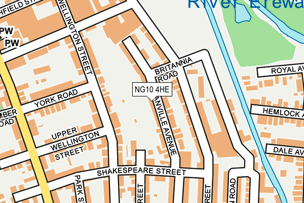 NG10 4HE map - OS OpenMap – Local (Ordnance Survey)