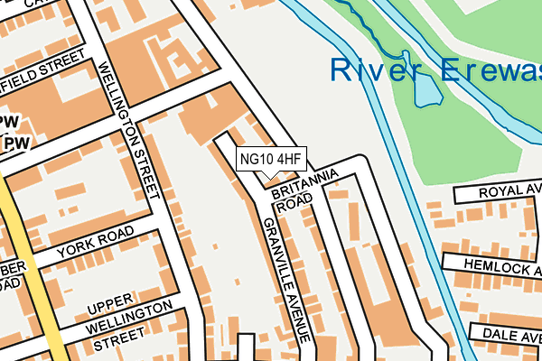 NG10 4HF map - OS OpenMap – Local (Ordnance Survey)