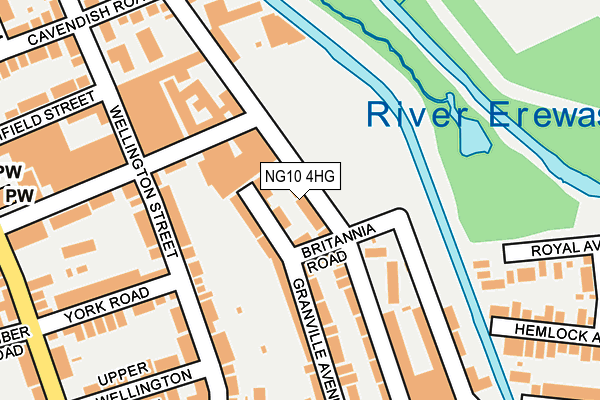 NG10 4HG map - OS OpenMap – Local (Ordnance Survey)