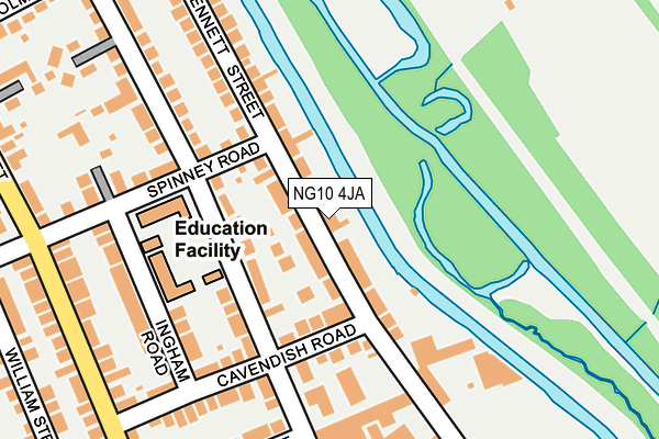 NG10 4JA map - OS OpenMap – Local (Ordnance Survey)