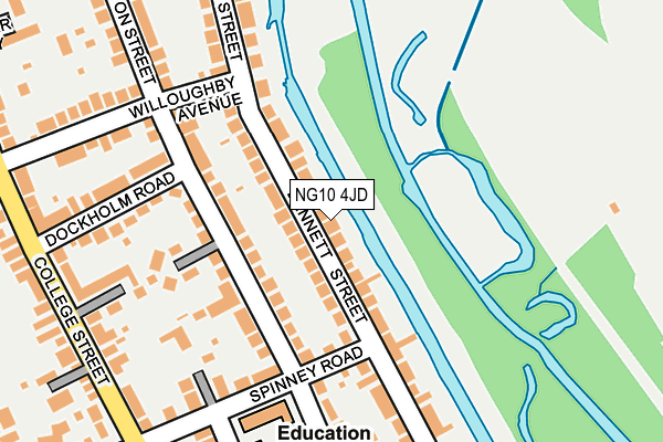 NG10 4JD map - OS OpenMap – Local (Ordnance Survey)