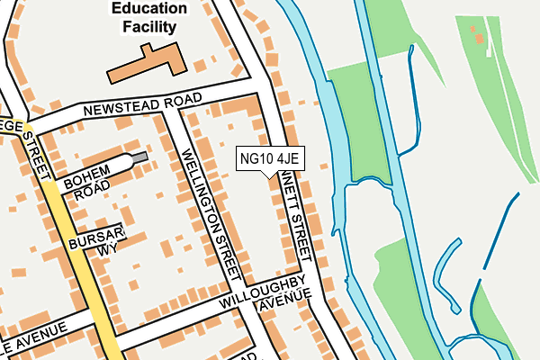 NG10 4JE map - OS OpenMap – Local (Ordnance Survey)