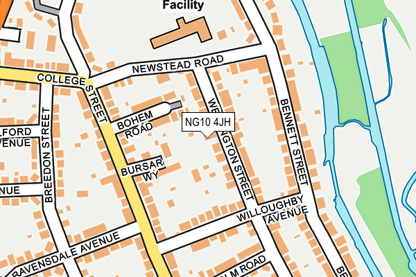 NG10 4JH map - OS OpenMap – Local (Ordnance Survey)