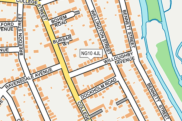 NG10 4JL map - OS OpenMap – Local (Ordnance Survey)