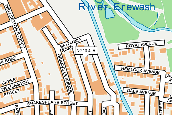 NG10 4JR map - OS OpenMap – Local (Ordnance Survey)