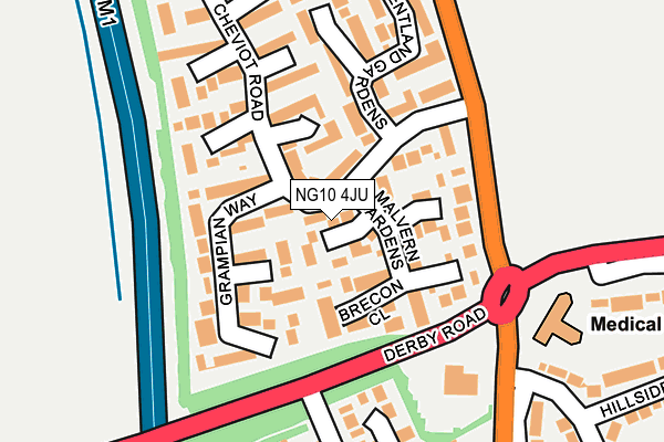 NG10 4JU map - OS OpenMap – Local (Ordnance Survey)