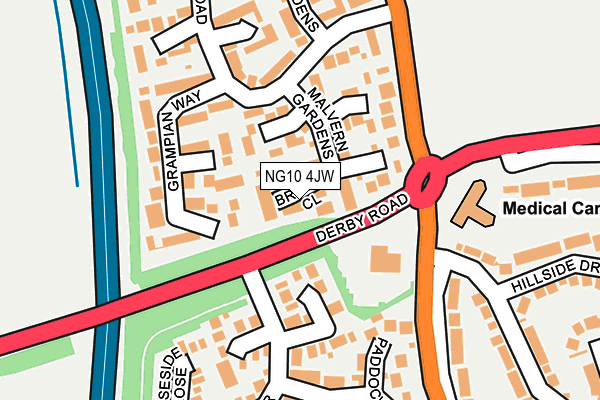 NG10 4JW map - OS OpenMap – Local (Ordnance Survey)