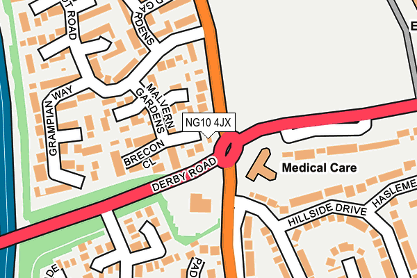 NG10 4JX map - OS OpenMap – Local (Ordnance Survey)