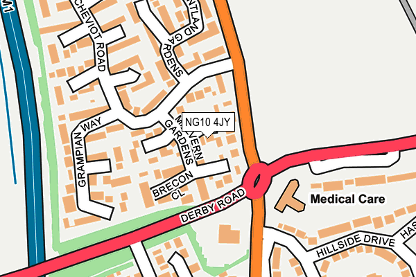 NG10 4JY map - OS OpenMap – Local (Ordnance Survey)