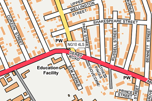 Map of ASTUTE COURSES LTD at local scale