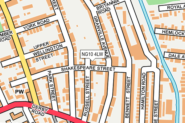 NG10 4LW map - OS OpenMap – Local (Ordnance Survey)
