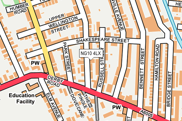 NG10 4LX map - OS OpenMap – Local (Ordnance Survey)