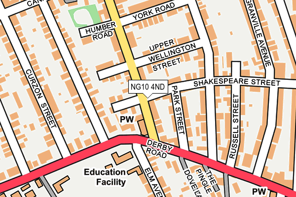 NG10 4ND map - OS OpenMap – Local (Ordnance Survey)
