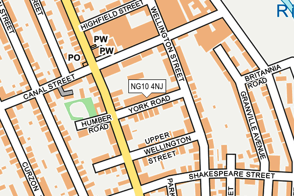 NG10 4NJ map - OS OpenMap – Local (Ordnance Survey)