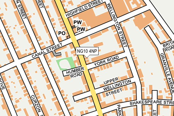 NG10 4NP map - OS OpenMap – Local (Ordnance Survey)