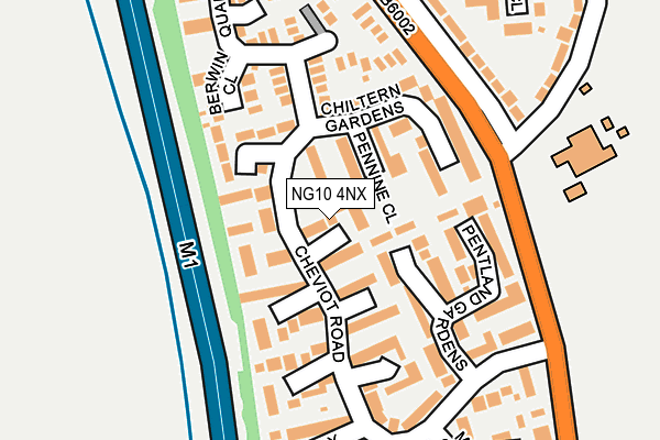 NG10 4NX map - OS OpenMap – Local (Ordnance Survey)