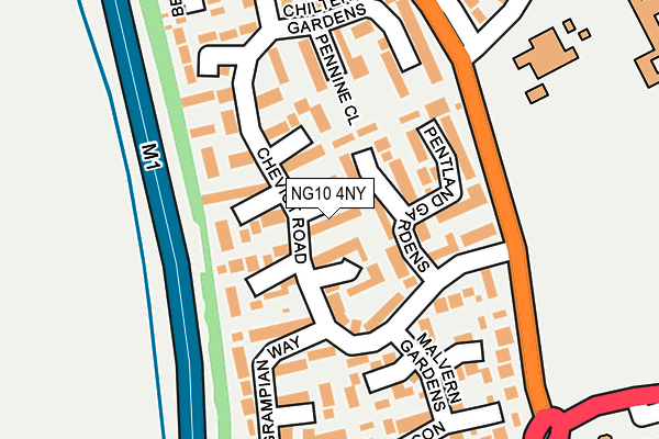 NG10 4NY map - OS OpenMap – Local (Ordnance Survey)