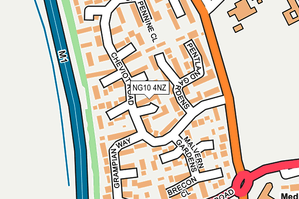 NG10 4NZ map - OS OpenMap – Local (Ordnance Survey)