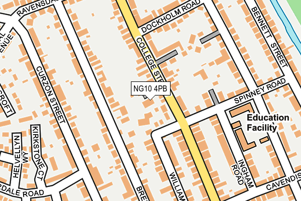 NG10 4PB map - OS OpenMap – Local (Ordnance Survey)