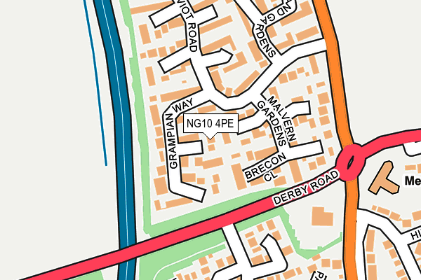 NG10 4PE map - OS OpenMap – Local (Ordnance Survey)