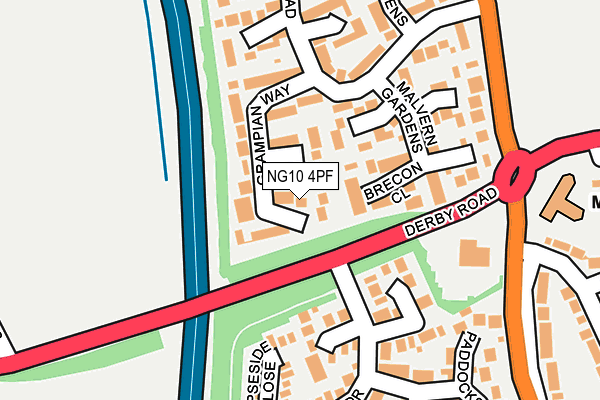 NG10 4PF map - OS OpenMap – Local (Ordnance Survey)