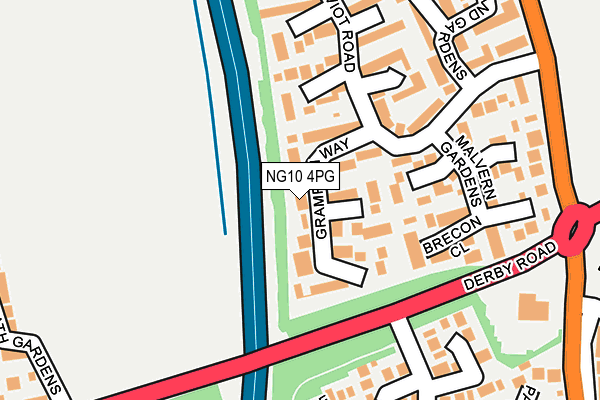 NG10 4PG map - OS OpenMap – Local (Ordnance Survey)