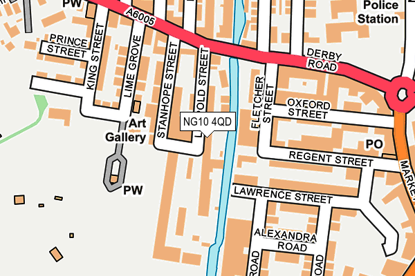 NG10 4QD map - OS OpenMap – Local (Ordnance Survey)