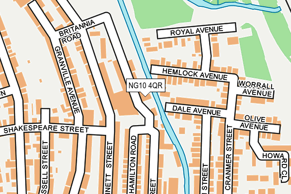 NG10 4QR map - OS OpenMap – Local (Ordnance Survey)