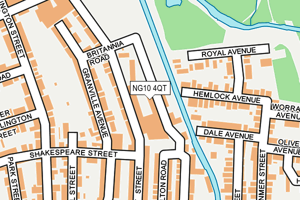 NG10 4QT map - OS OpenMap – Local (Ordnance Survey)