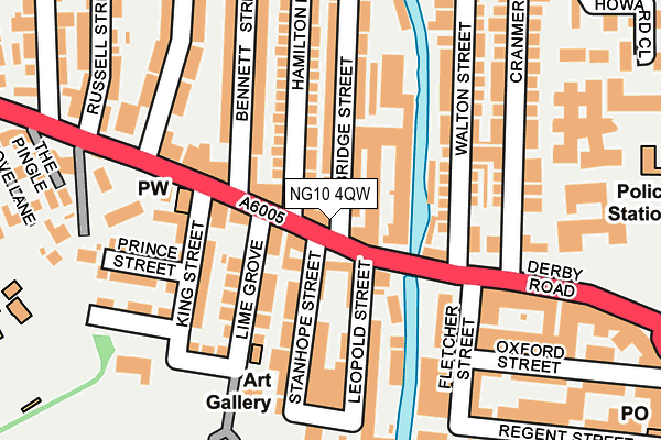 NG10 4QW map - OS OpenMap – Local (Ordnance Survey)