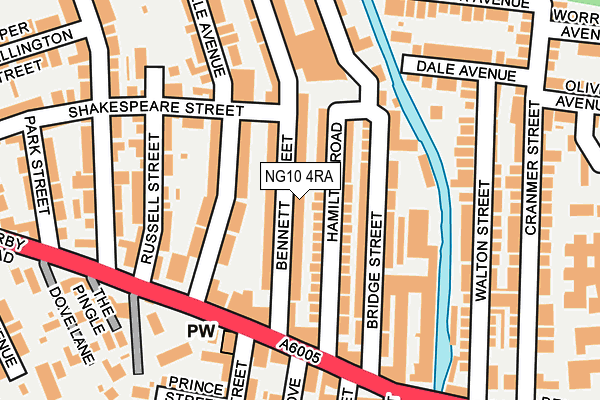 NG10 4RA map - OS OpenMap – Local (Ordnance Survey)