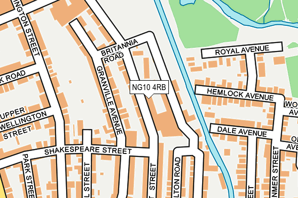 NG10 4RB map - OS OpenMap – Local (Ordnance Survey)